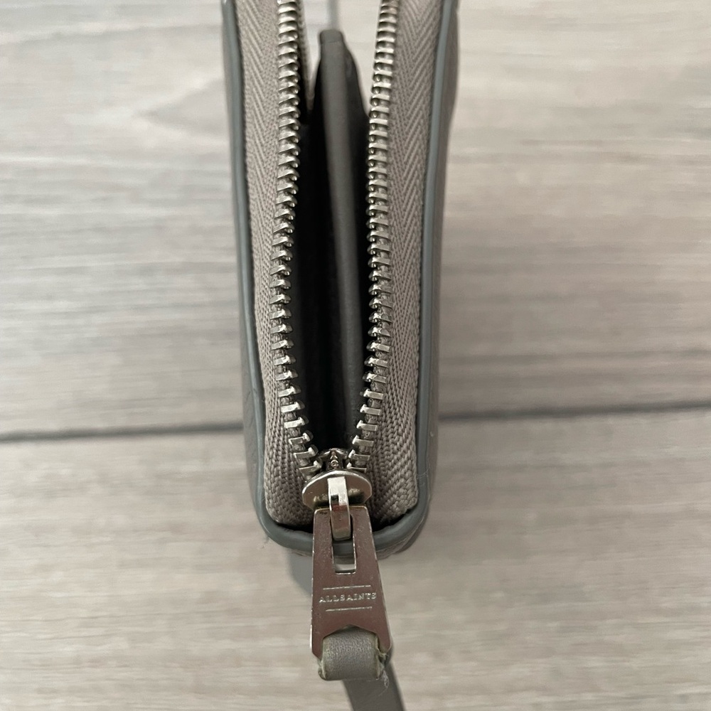 All Saints Taupe Leather wallet - Picture 3 of 6